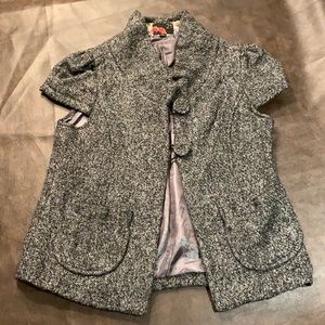 Gray Jacket Top